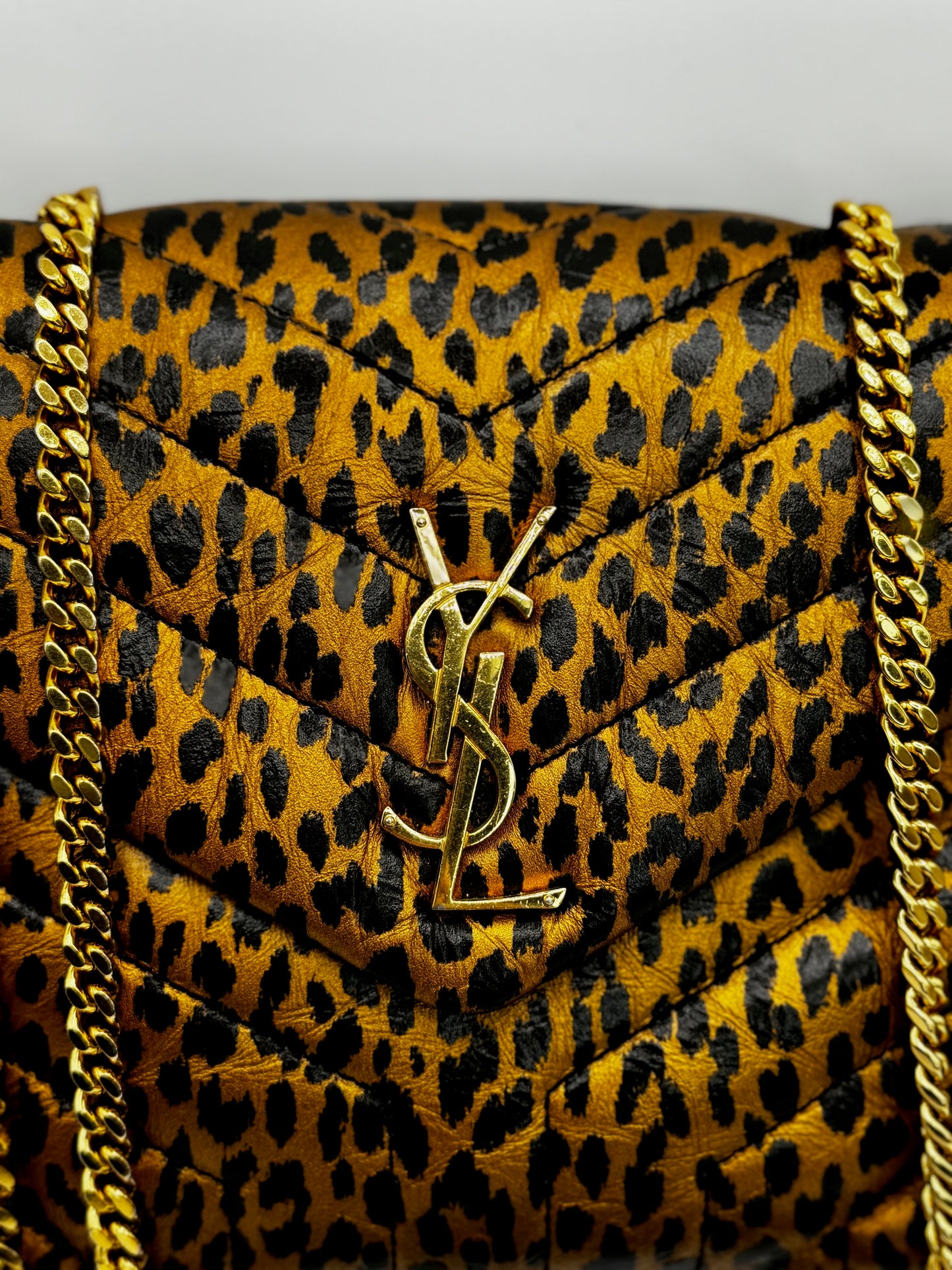 Saint Laurent Small Lou Lou Leopard