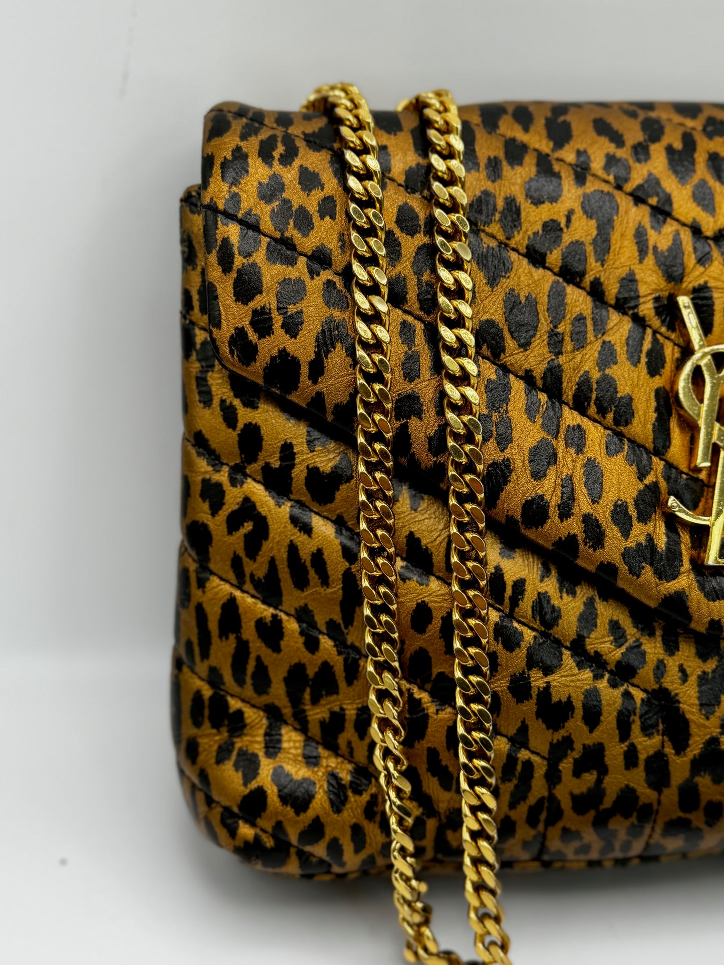 Saint Laurent Small Lou Lou Leopard