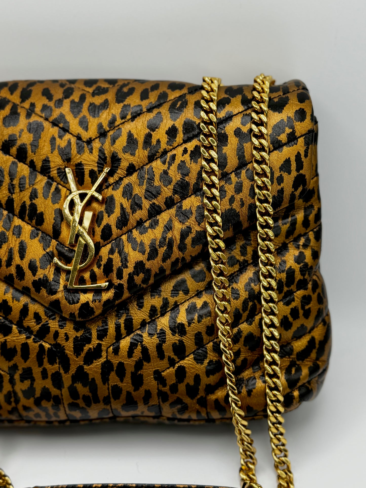 Saint Laurent Small Lou Lou Leopard