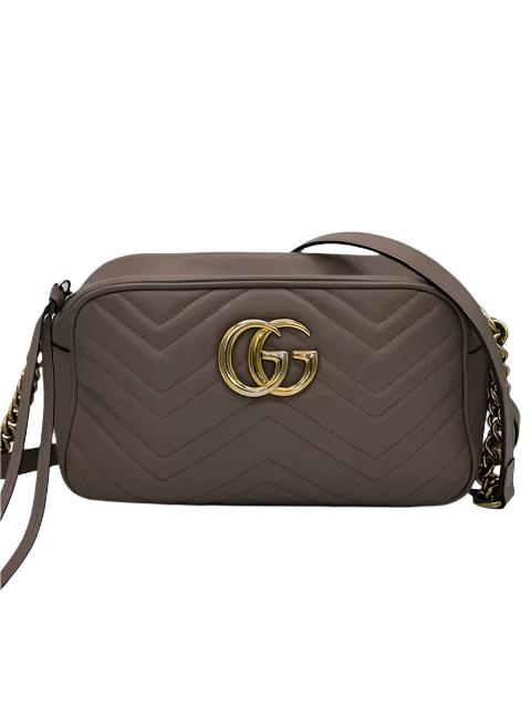 Gucci Matelasse Small GG Marmont Chain Bag Porcelain Rose