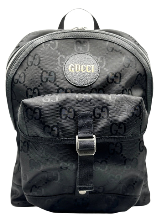 Gucci Off The Grid Backpack Black GG Nylon Canvas