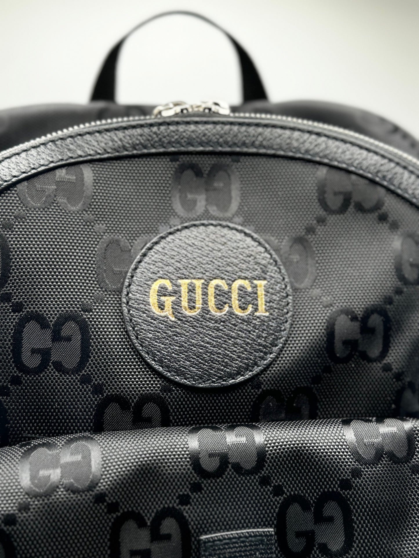 Gucci Off The Grid Backpack Black GG Nylon Canvas