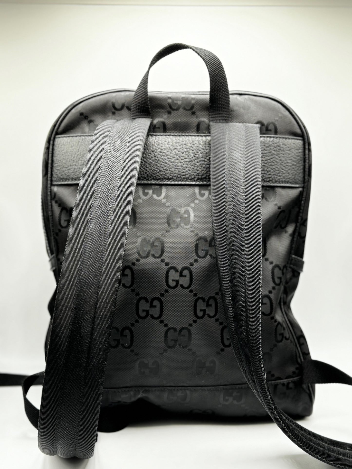 Gucci Off The Grid Backpack Black GG Nylon Canvas